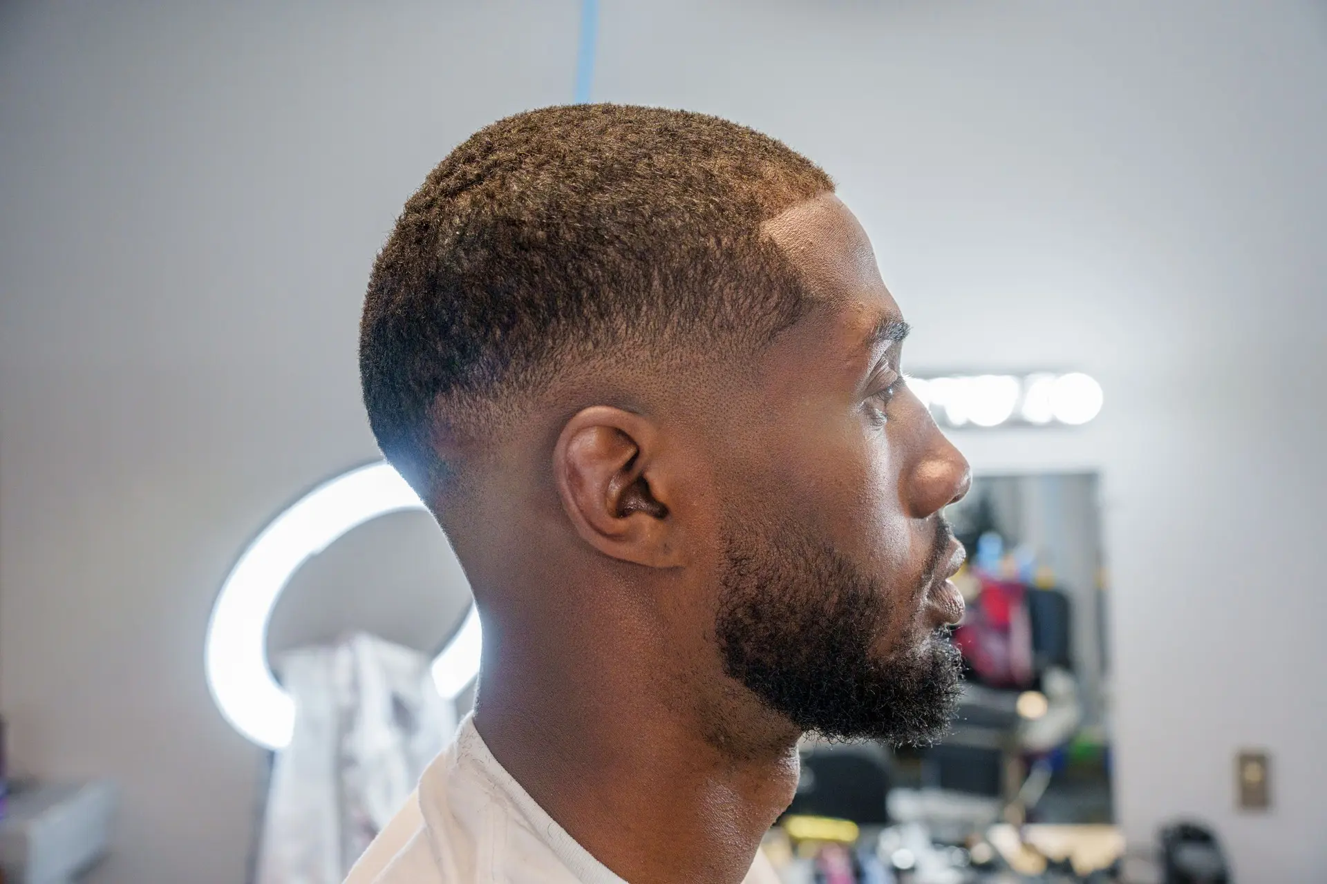 Barbershop haircut fade